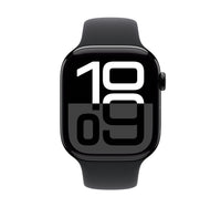 Apple Watch Series 10 46 mm GPS Smartwatch, Jet Black Aluminium Case with Black Sport Band(M/L), MWWQ3QA/A