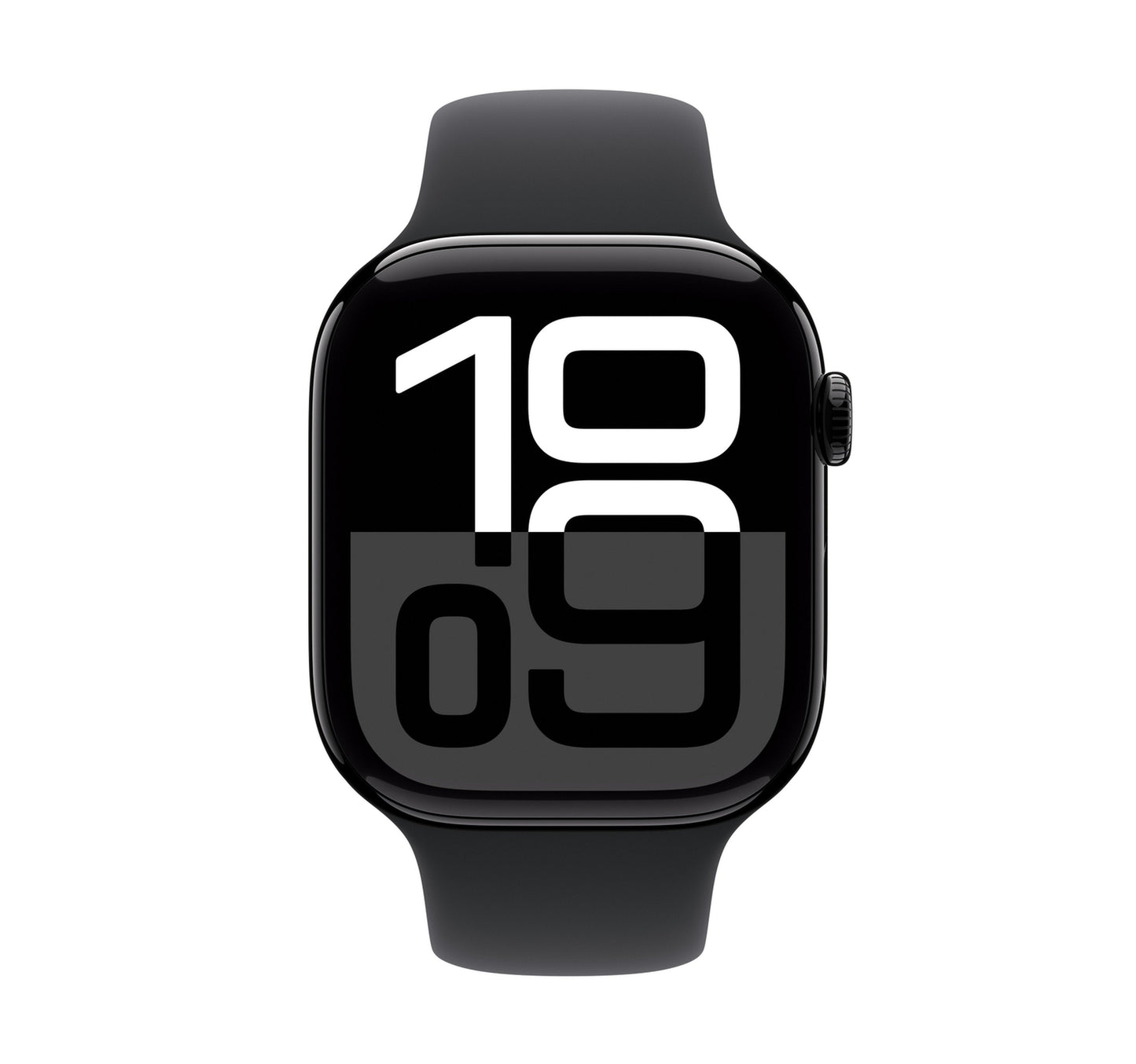 Apple Watch Series 10 GPS, 42 mm Jet Black Aluminium Case with Black Sport Band - S/M Sultan Center
