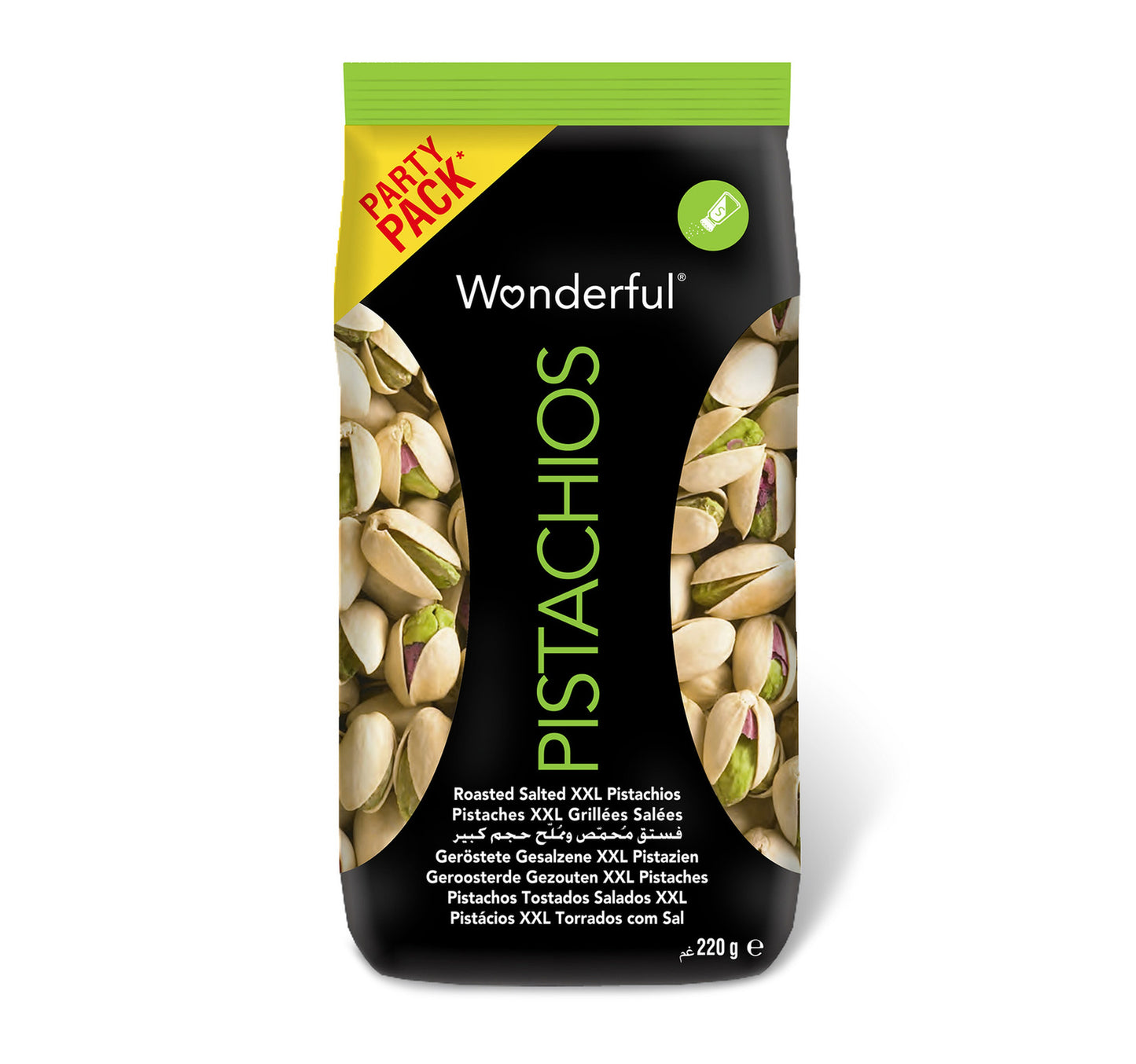 Wonderful Roasted Salted XXL Pistachios 220 g