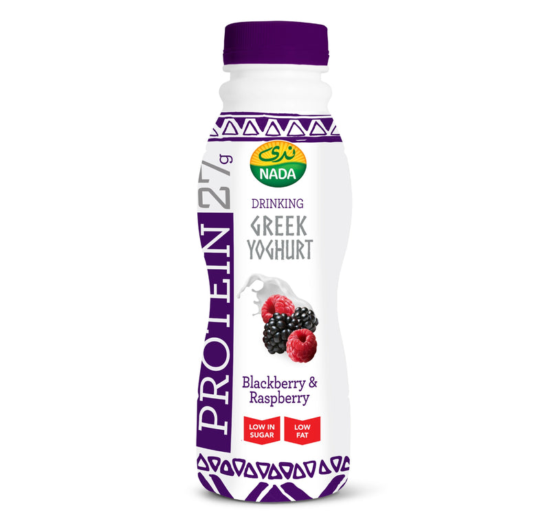 Nada Greek Yoghurt Drink Blackberry & Raspberry 330 ml Sultan Center
