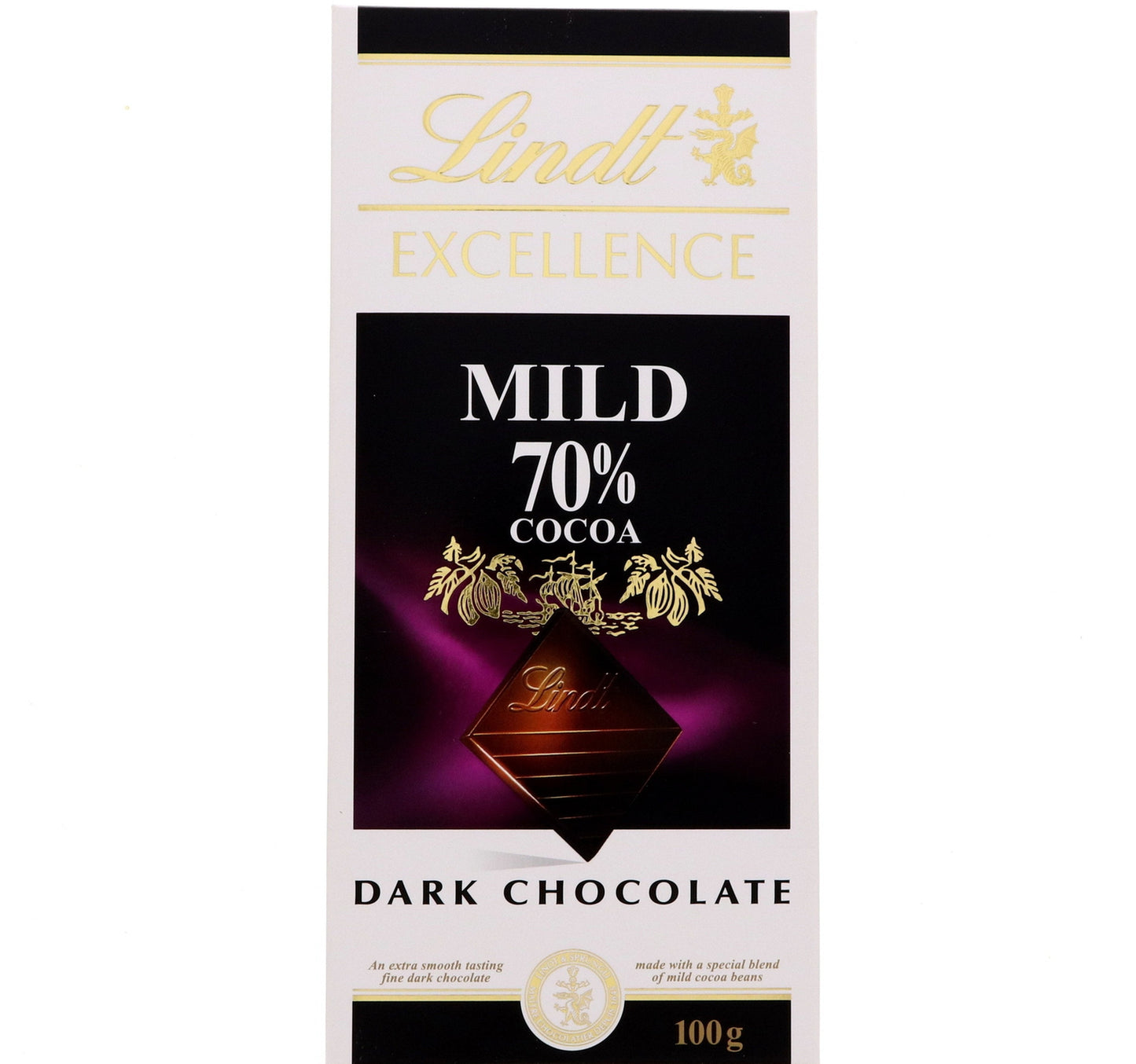 Lindt Excellence Mild 70% Cocoa Dark Chocolate 100 g Lulu Hypermarket