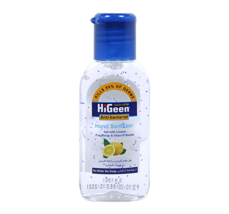 Hi-Geen Anti Bacterial Hand Sanitizer Gel Lemon 50 ml