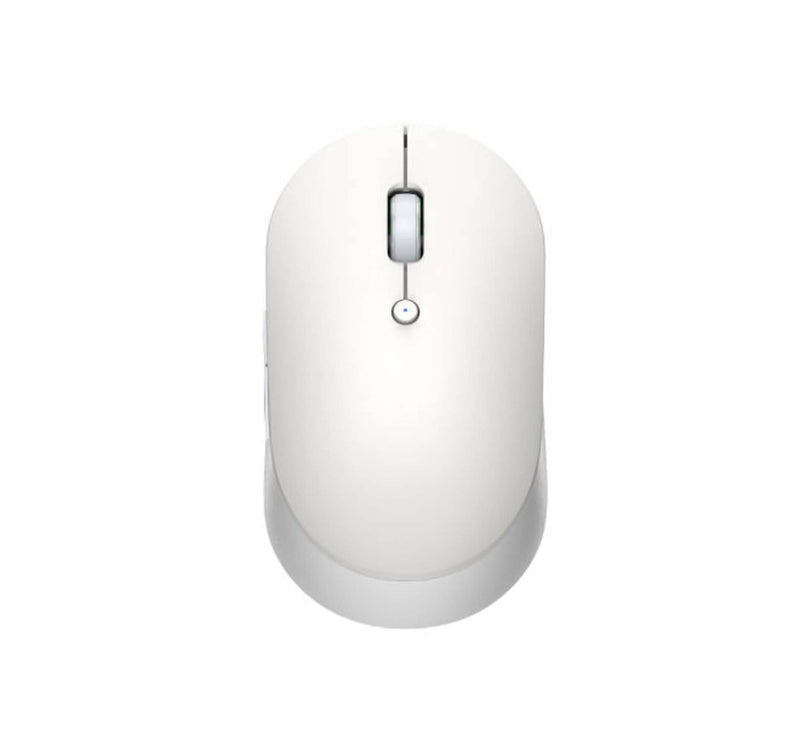 ماوس شاومي مي اللاسلكي ثنائي الوضع، إصدار صامت، أبيض، HLK4040GL