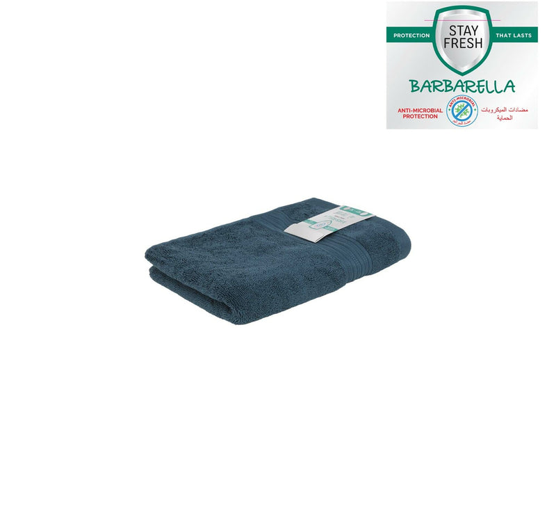 Barbarella Anti-Microbial Hand Towel, 50 x 100 cm, Blue