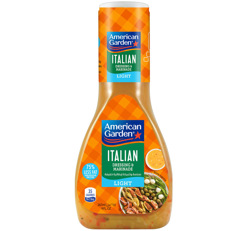 American Garden Gluten-Free Dairy-Free Italian Dressing & Marinade Light 267 ml