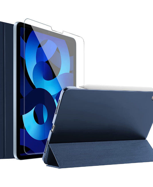 Trands Folio Case and Screen Protector for IPad, 10.9 inches, BD3457
