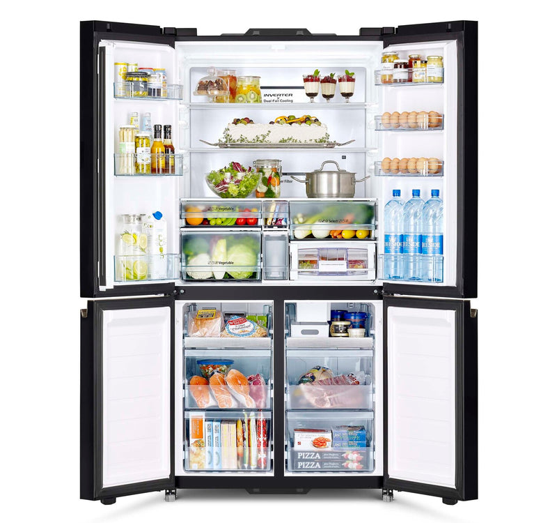 Hitachi French Door Bottom Freezer Refrigerator RWB720VUK0GBK 760LTR