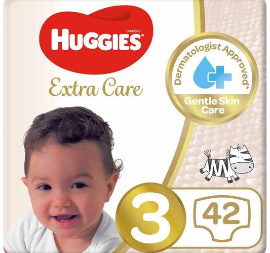Huggies Extra Care Size 3 4 - 9 kg Value Pack 42 pcs