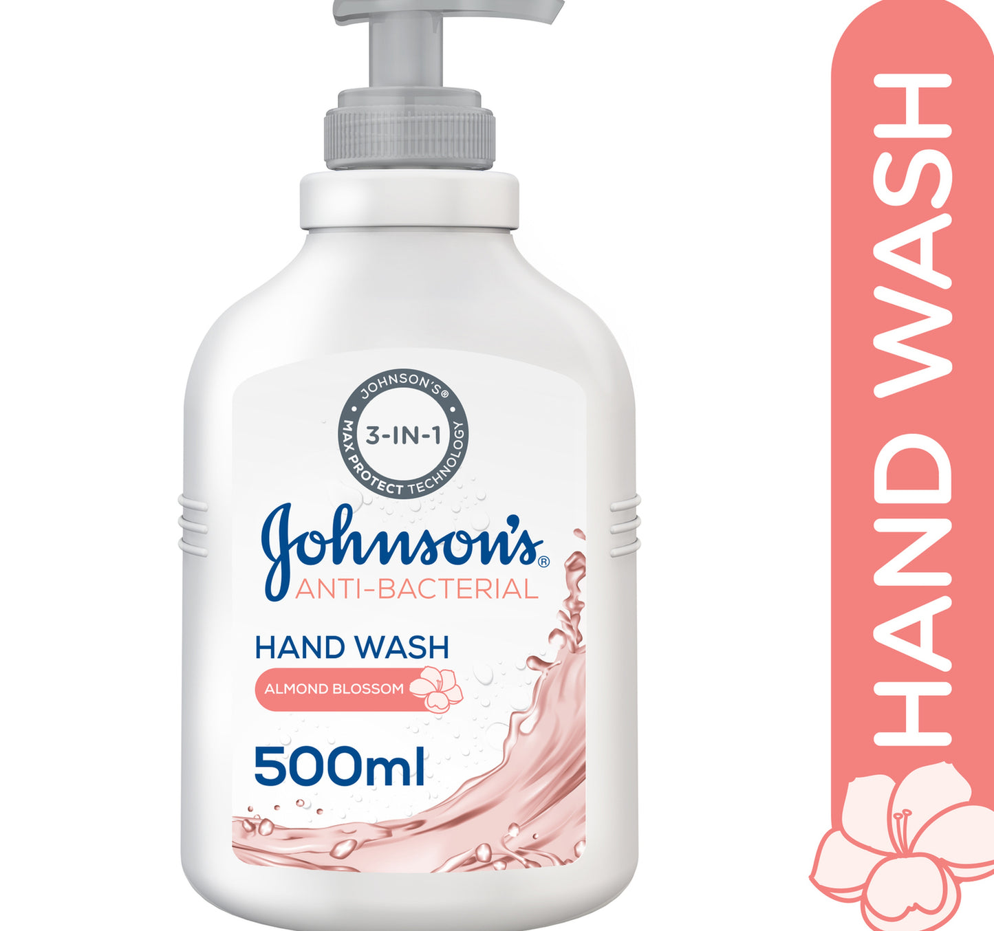 Johnson's Antibacterial Hand Wash Almond Blossom 500 ml