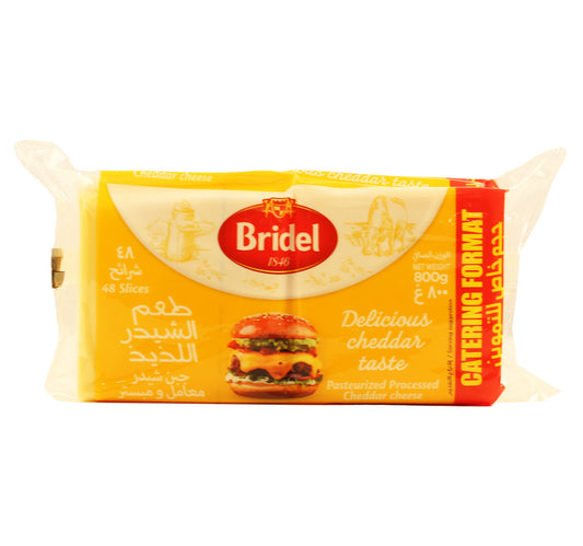 Bridel Cheddar Slice Cheese 800 g Lulu Hypermarket