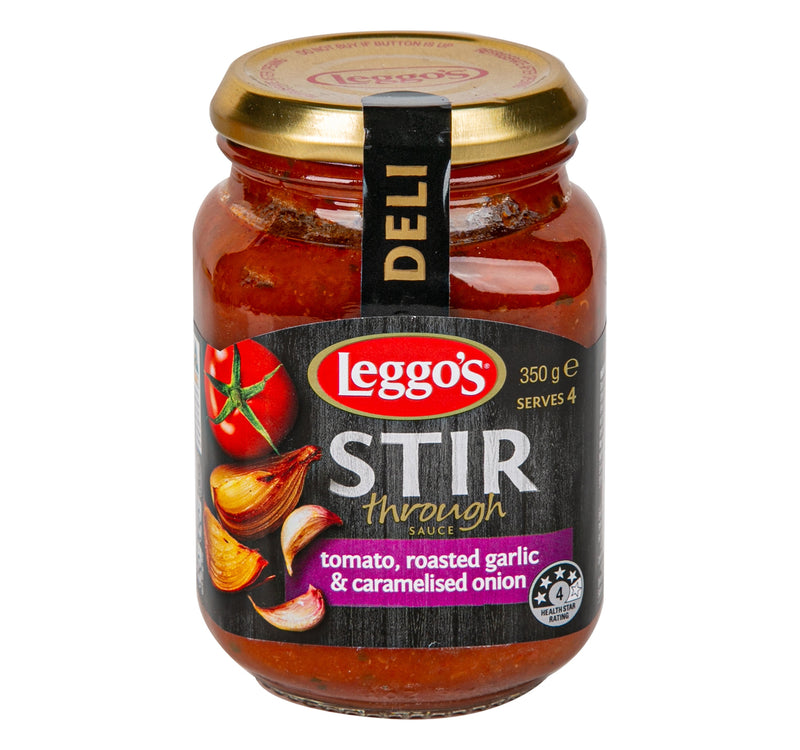 Leggo's Tomato, Roasted Garlic & Caramelised Onion Stir Through Sauce 350 g