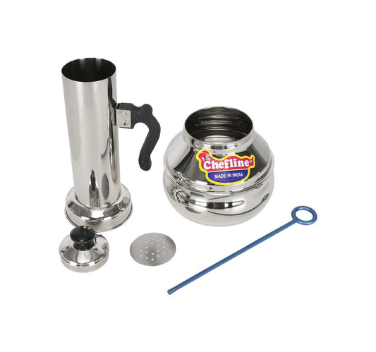 Chefline Stainless Steel Puttu Maker With Pot, Large