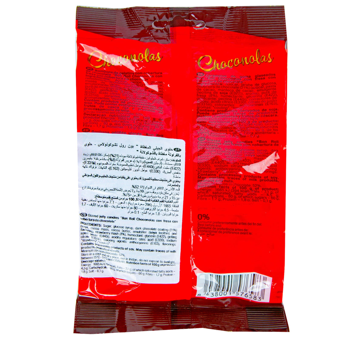 Uniconf Bon Roll Choconolas Con Fresa 150 g
