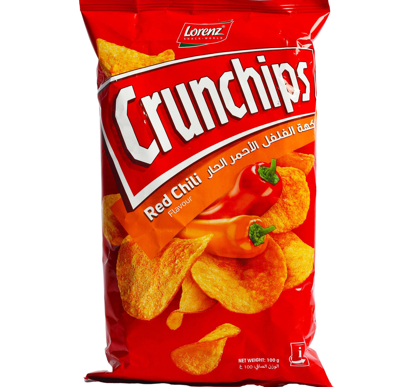 Lorenz Red Chili Flavoured Crunchips 100 g Lulu Hypermarket