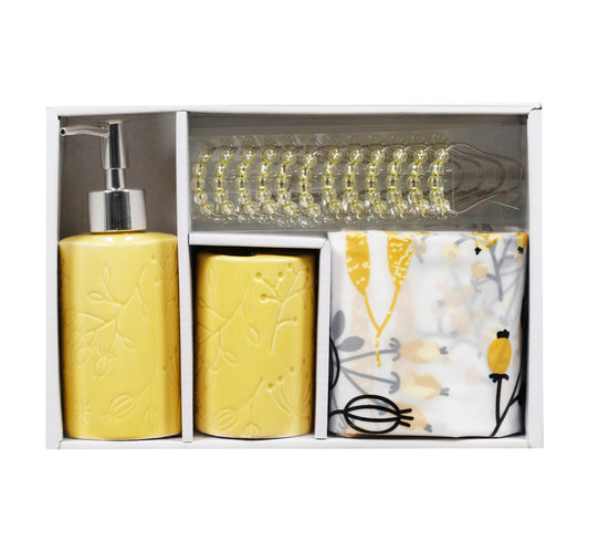 Maple Leaf Home 4 pc Bath Set, Assorted