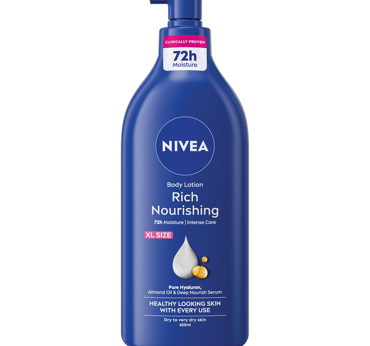 Nivea Body Lotion for Dry to Very Dry Skin Rich Nourishing 625 ml