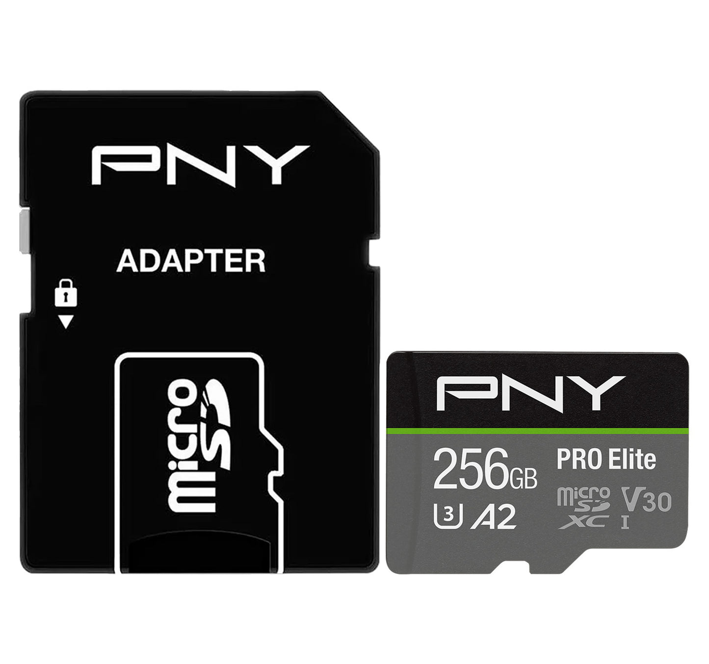 PNY PRO Elite Class 10 U3 V30 microSD Flash Memory Card, 256 GB, P-SDU256V32100PRO-GE