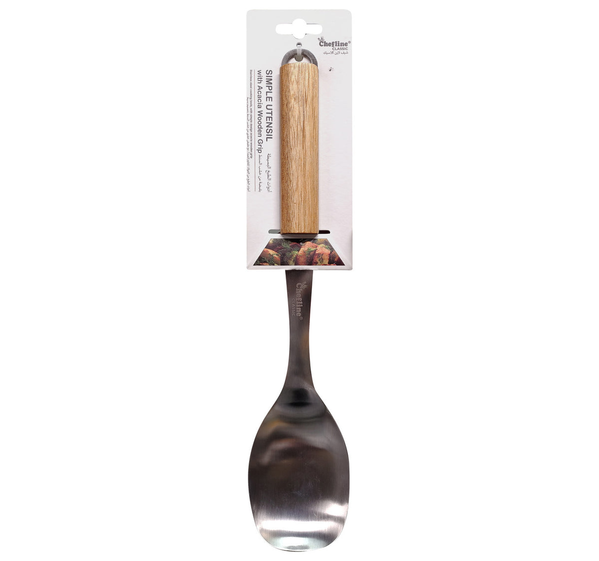 Chefline Stainless Steel Solid Spoon, JP0604KT