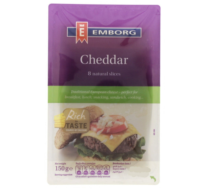 Emborg Cheddar Cheese Slices 150 g Lulu Hypermarket