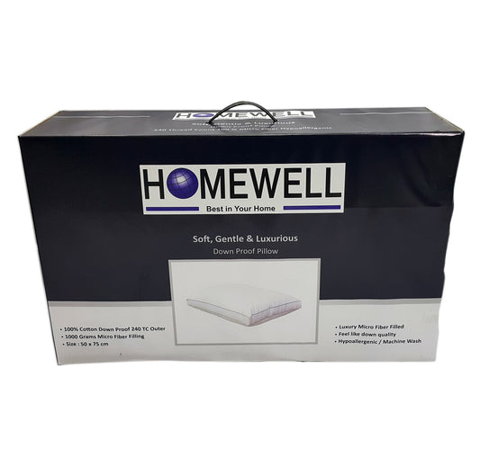 Homewell Down Proof Pillow 50x75cm 1pc