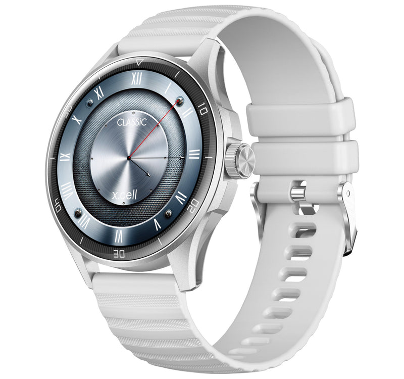 X.cell Classic 6 Smartwatch, 1.43 inches AMOLED Display, Grey Lulu Hypermarket