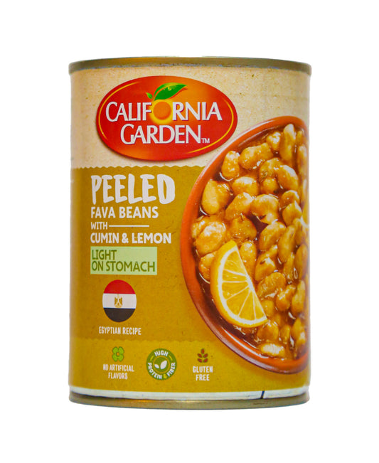 California Garden Peeled Egyptian Fava Beans With Cumin & Lemon 400 g