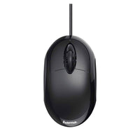 ماوس هاما MC100-182600 USB بصري أسود بثلاثة أزرار بدقة 1000 نقطة في البوصة