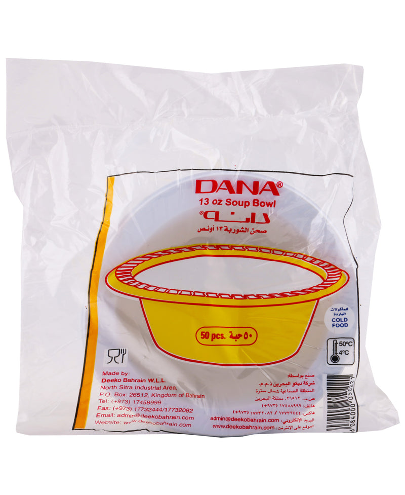 Dana Plastic Soup Bowl 13oz 50 pcs