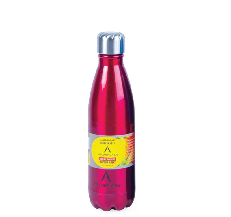 Atlasflask Double Wall Stainless Steel Vacuum Bottle 500ml