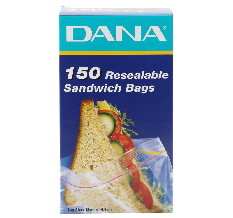 Dana Resealable Sandwich Bags Size 18cm x 16.5cm 150 pcs