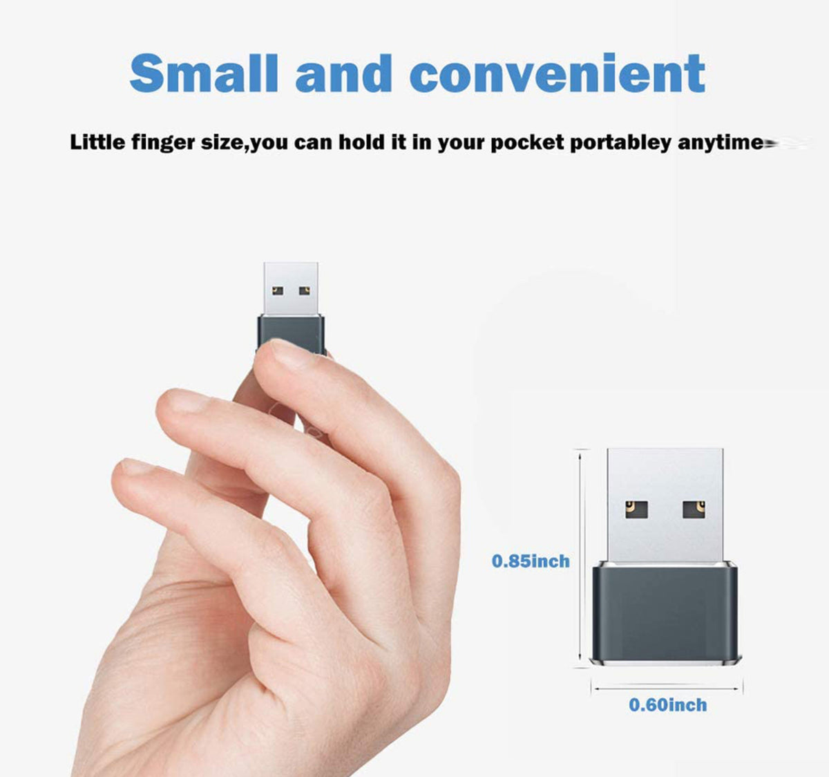 Trands Type-C Female to USB Male Adapter TR-CA397