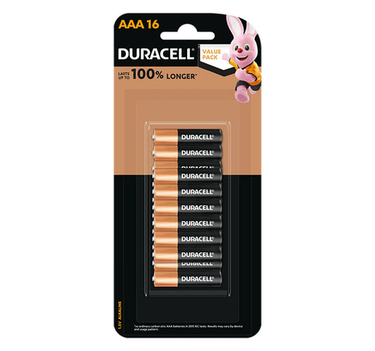Duracell Alkaline Battery AAA 16s