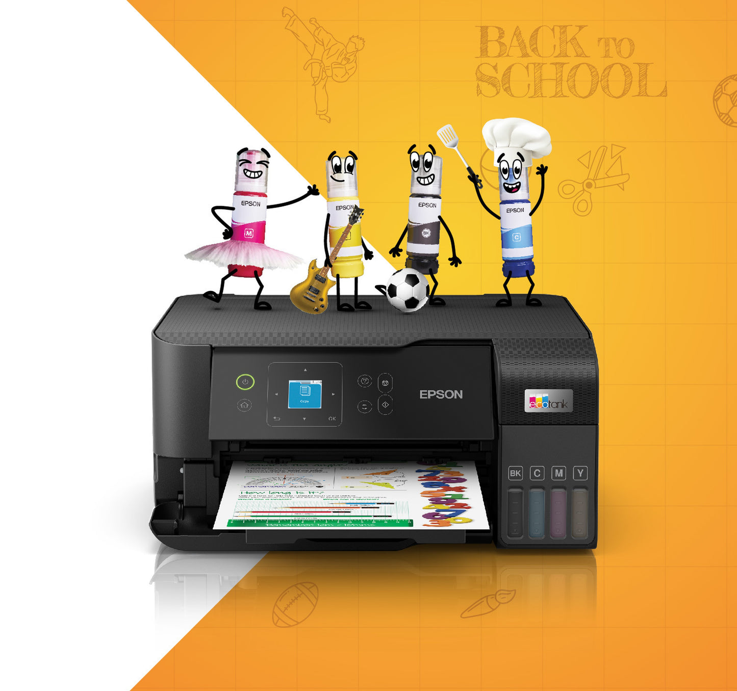 Epson EcoTank L3560 Home Ink Tank Printer, Black