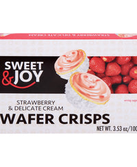 Sweet & Joy Strawberry & Delicate Cream Wafer Crisps 100 g