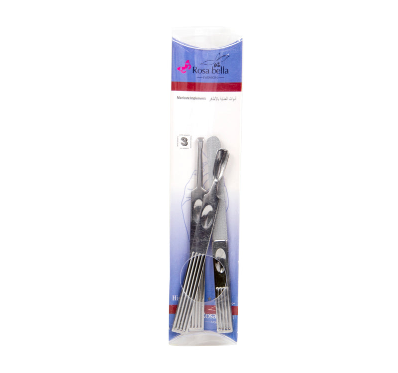 Rosa Bella Manicure Implement Cosmetic Tool 225 3 pcs