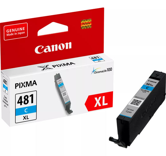 Canon Ink Cartridge, Cyan, CLI-481XL