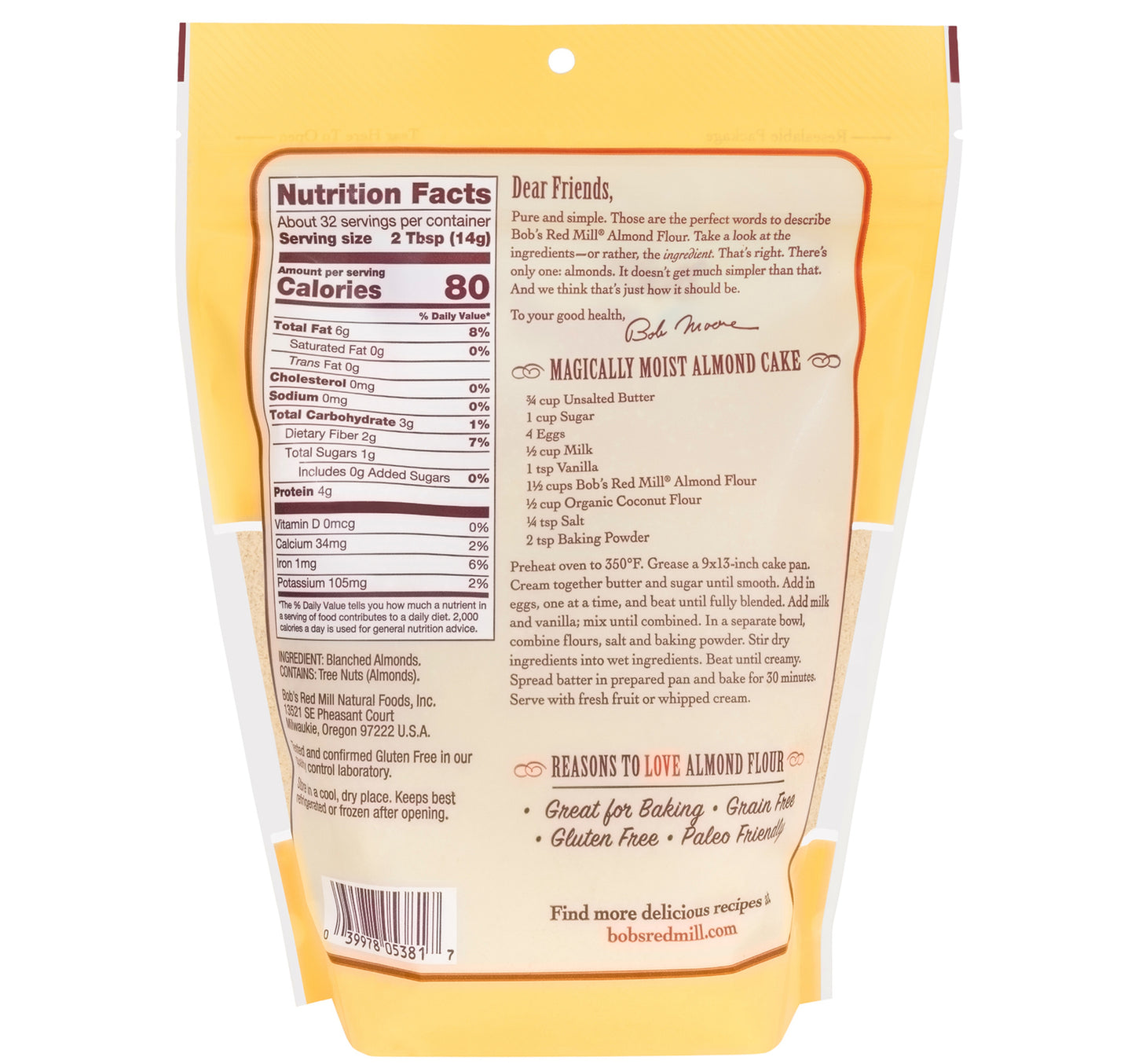 Bob's Red Mill Super Fine Almond Flour 453 g