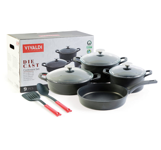 Vivaldi Die Cast Cookware Set 9Pc DC108
