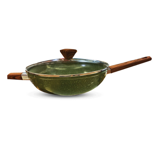 Chefline Marble Coated Wokpan, 28 cm