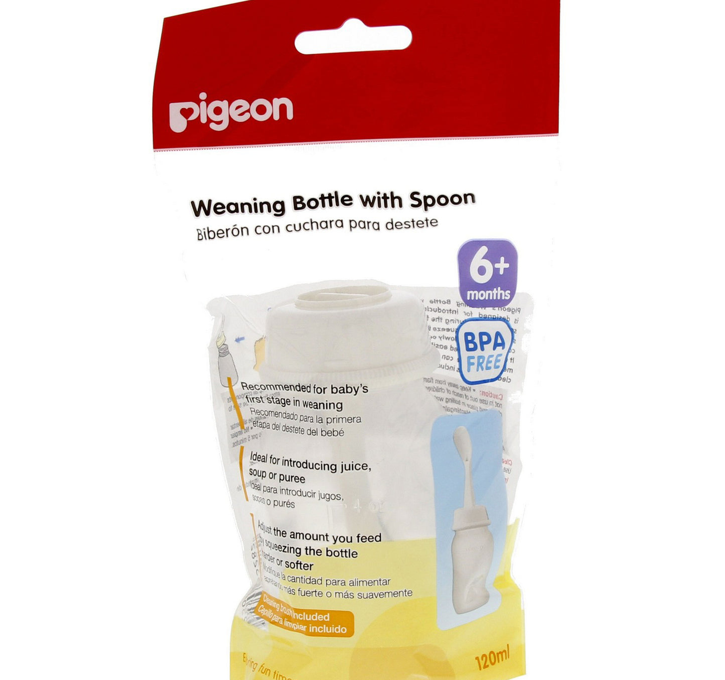 Pigeon Weaning Bottle With Spoon 120 ml