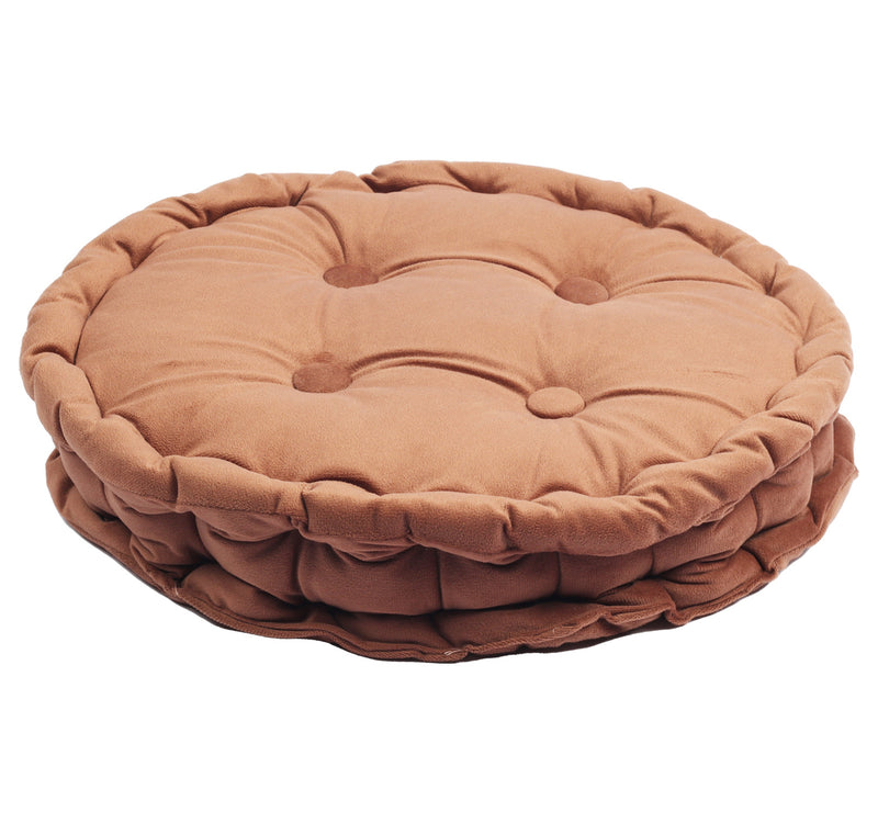 Super Soft Round Cushion Velvet 40 x 40cm Assorted Colours