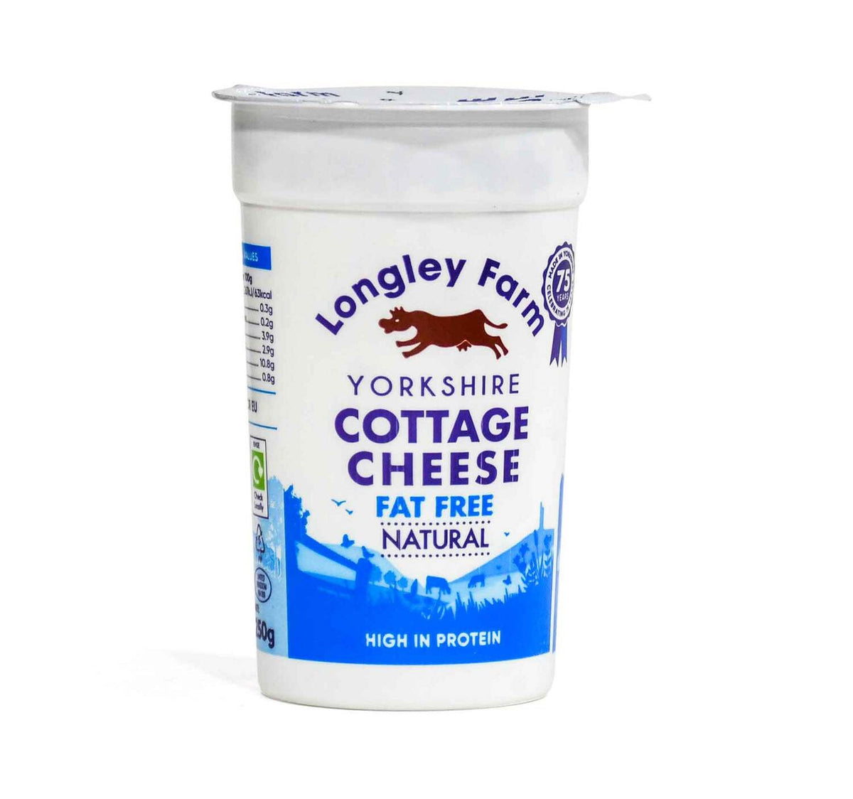 Longley Natural Cottage Cheese Fat Free 250 g Lulu Hypermarket