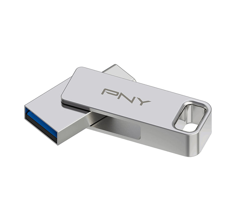 PNY DUO LINK 128 GB Dual Flash Drive, USB 3.2 Type-C