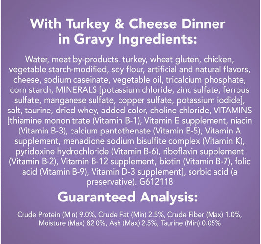 Friskies Savory Shreds Turkey & Cheese Dinner 156 g