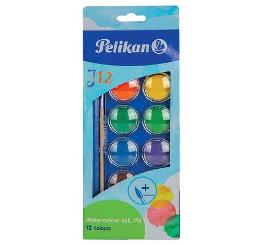 Pelikan Water Color 12 Colors + Brush 724633C