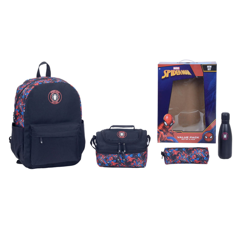 Spiderman 4 in 1 School Backpack Set, 17 inches, FK2215
