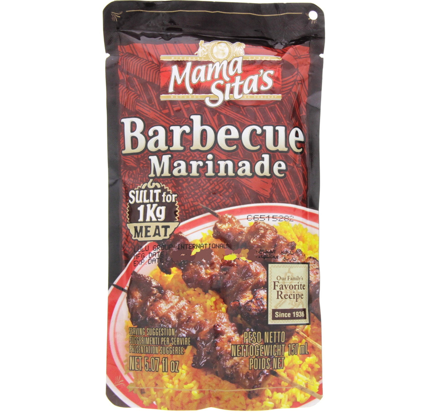 Mama Sita's Barbecue Marinade 150 ml Lulu Hypermarket