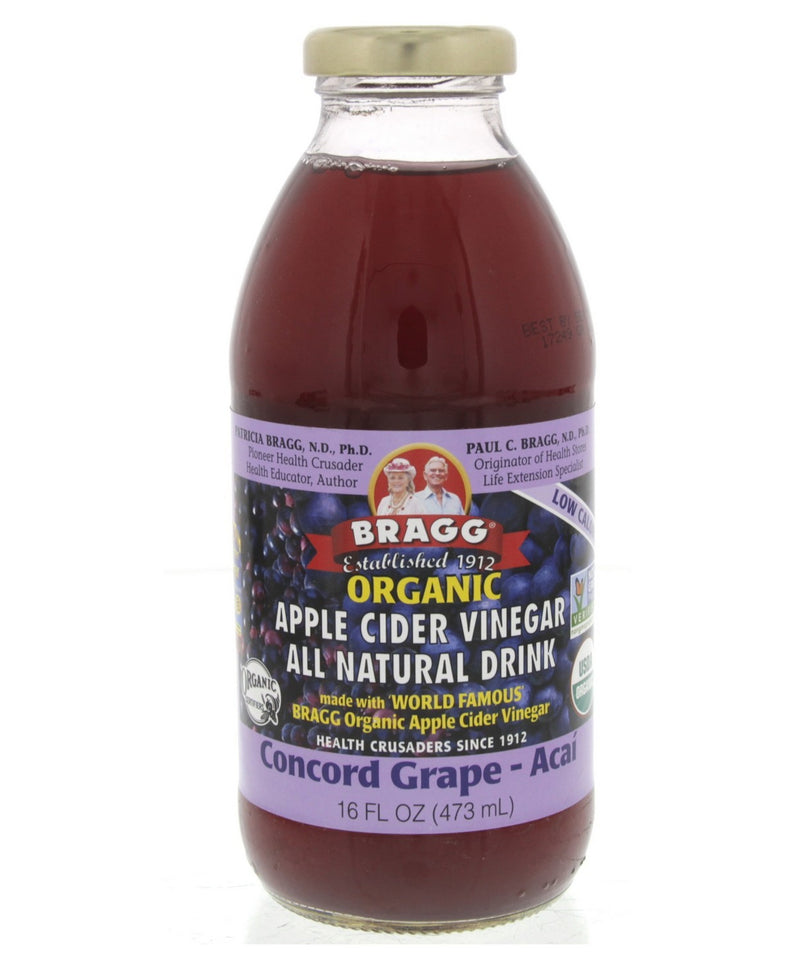 Bragg Organic Apple Cider Vinegar Concord Grape Acai 473 ml