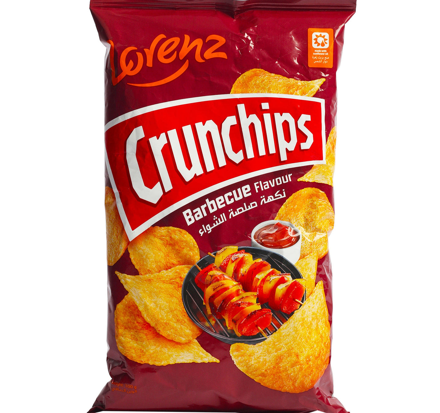 Lorenz Barbecue Flavoured Crunchips 100 g Lulu Hypermarket