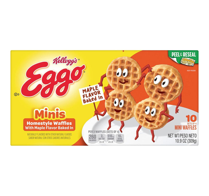 Kellogg's Eggo Minis Home Style Waffles 309 g Lulu Hypermarket